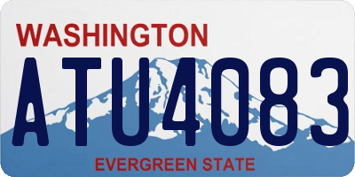 WA license plate ATU4083