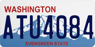 WA license plate ATU4084