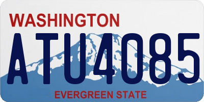 WA license plate ATU4085