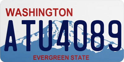 WA license plate ATU4089
