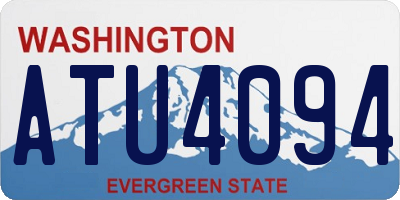 WA license plate ATU4094