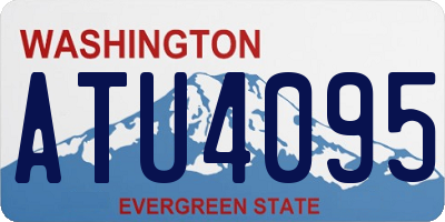 WA license plate ATU4095