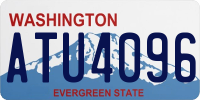WA license plate ATU4096