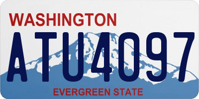 WA license plate ATU4097