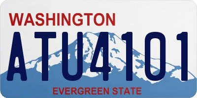 WA license plate ATU4101