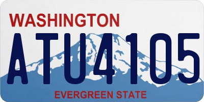 WA license plate ATU4105