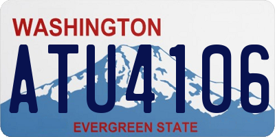 WA license plate ATU4106