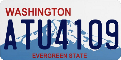 WA license plate ATU4109