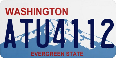 WA license plate ATU4112