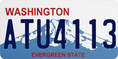 WA license plate ATU4113