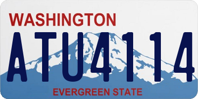 WA license plate ATU4114