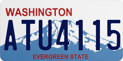 WA license plate ATU4115