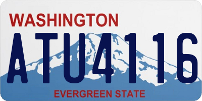 WA license plate ATU4116