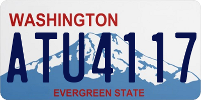 WA license plate ATU4117