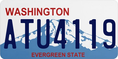 WA license plate ATU4119