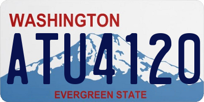 WA license plate ATU4120