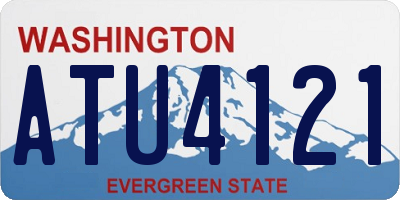 WA license plate ATU4121