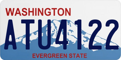 WA license plate ATU4122