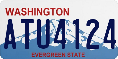 WA license plate ATU4124