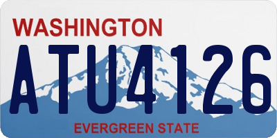 WA license plate ATU4126