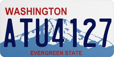 WA license plate ATU4127