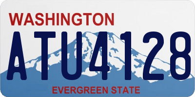 WA license plate ATU4128