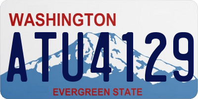 WA license plate ATU4129