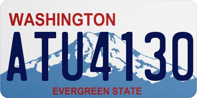 WA license plate ATU4130