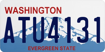 WA license plate ATU4131