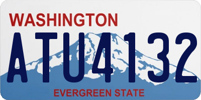 WA license plate ATU4132