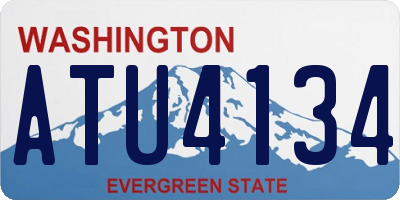 WA license plate ATU4134