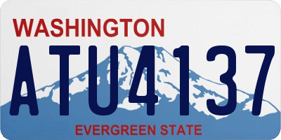 WA license plate ATU4137