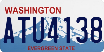 WA license plate ATU4138