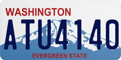 WA license plate ATU4140