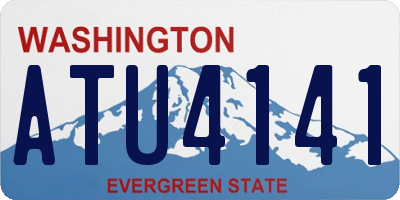 WA license plate ATU4141