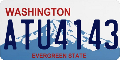 WA license plate ATU4143
