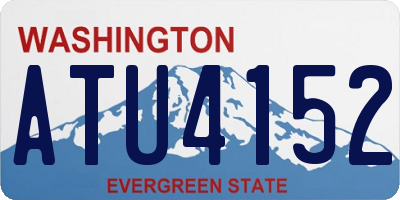 WA license plate ATU4152