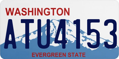 WA license plate ATU4153