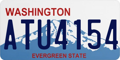 WA license plate ATU4154