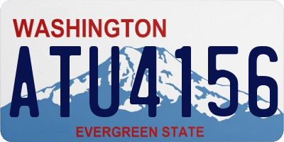 WA license plate ATU4156