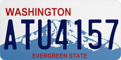 WA license plate ATU4157