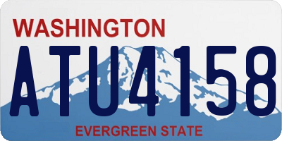 WA license plate ATU4158
