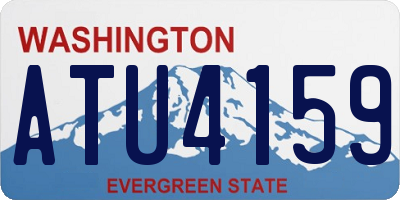 WA license plate ATU4159