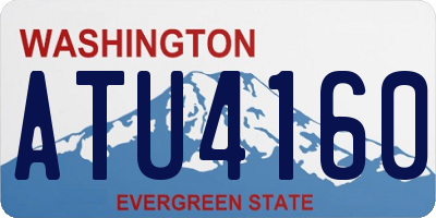 WA license plate ATU4160