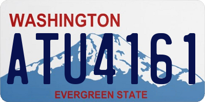 WA license plate ATU4161