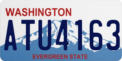 WA license plate ATU4163