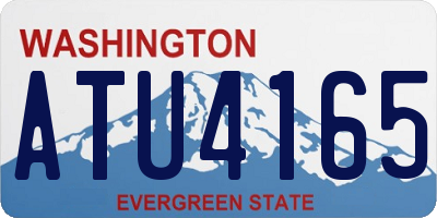 WA license plate ATU4165