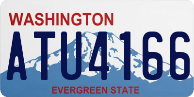 WA license plate ATU4166