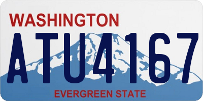 WA license plate ATU4167