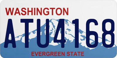WA license plate ATU4168